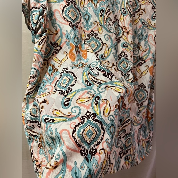 ⚫️ BOGO Soya Concept Multicolor Paisley Print Women's Top bohemian chic medium - Picture 7 of 7